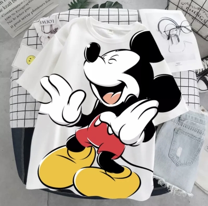 Тениска Mickey white 